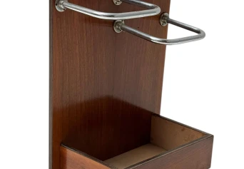 Walnut Art Deco Modernist Umbrella Stand, 1930s